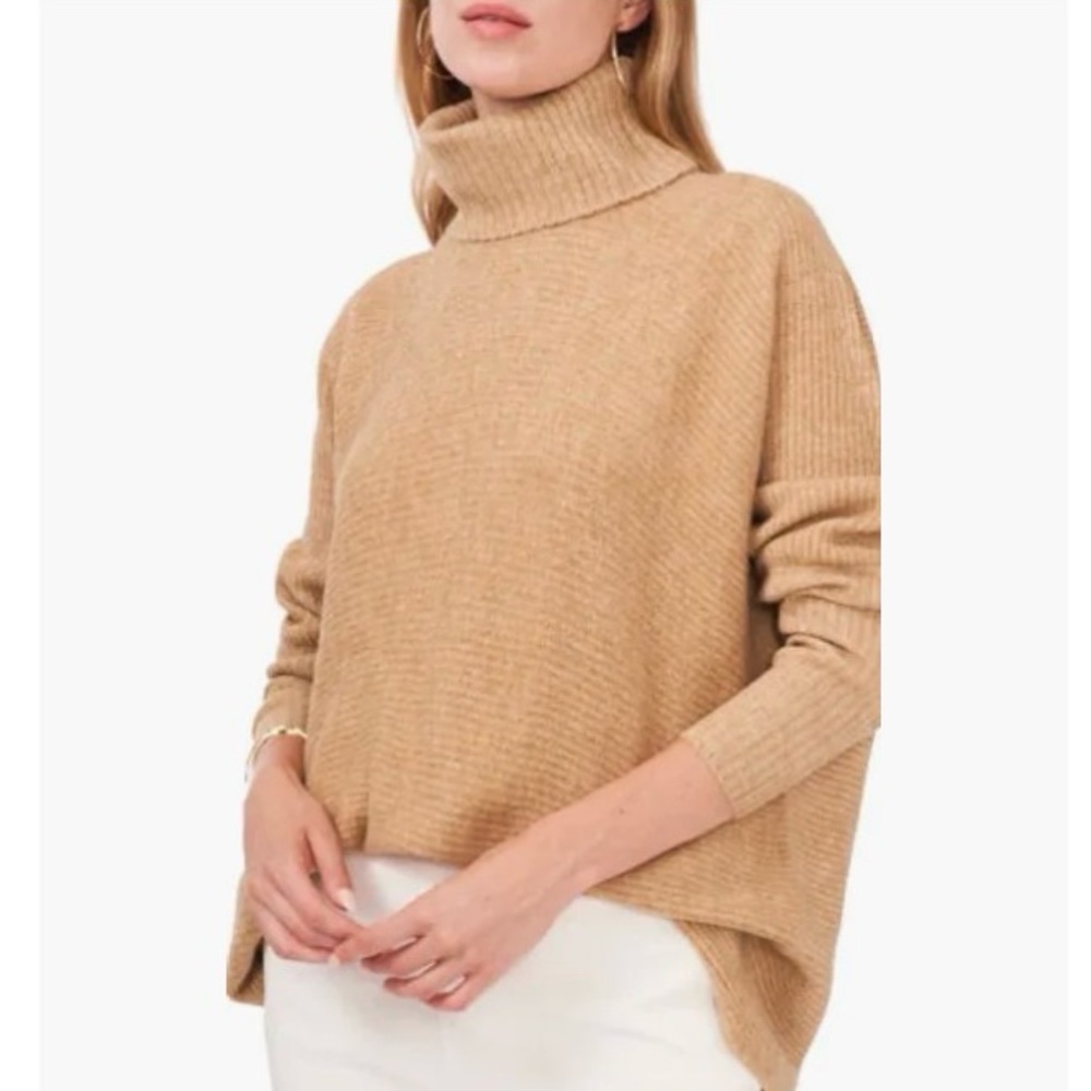 CeCe Chaus High/Low Turtleneck Sweater